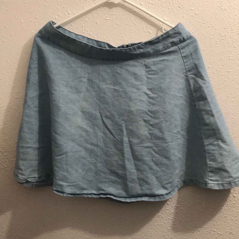 Denim skater skirt